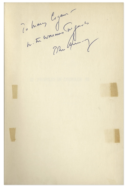 John F. Kennedy Signed ''Profiles in Courage'' -- With PSA/DNA COA